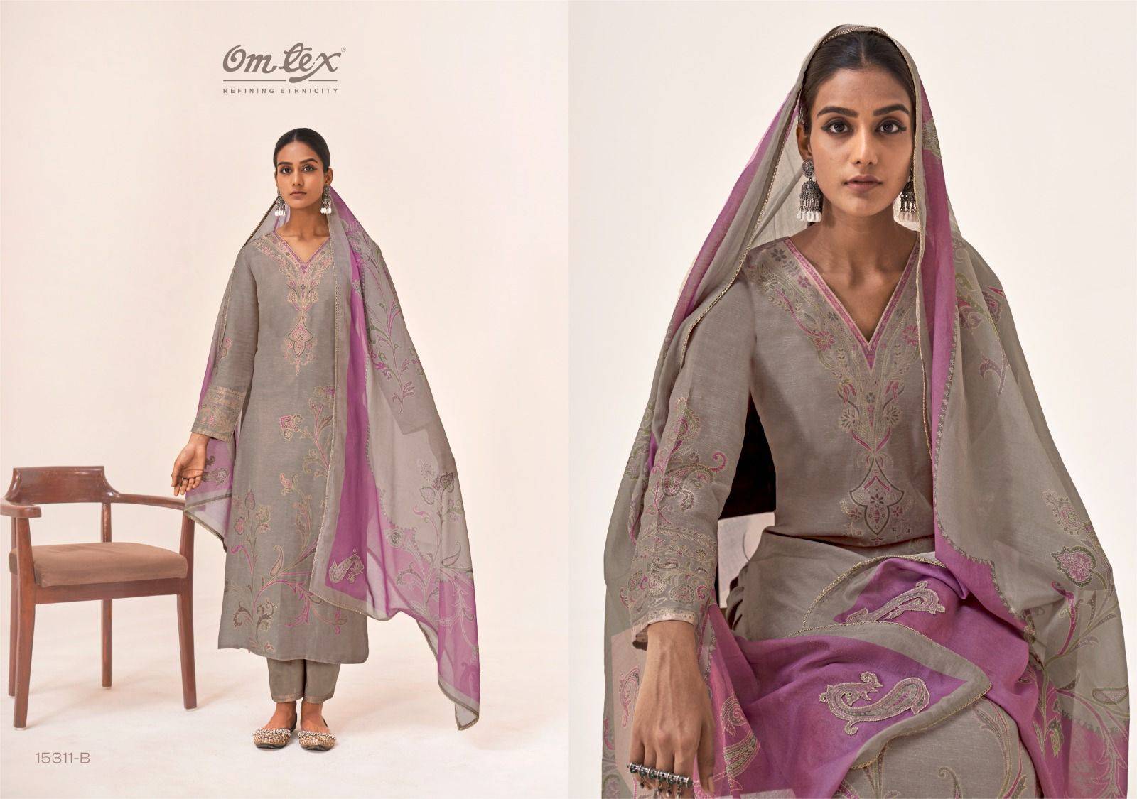 SINHASAN By GANGA Fashion 15311 A TO 15311 C series Beautiful Festive Suits Stylish PURE LINEN JACQUARD PRINTED Dresses At Wholesale Price
